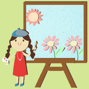 Girl painting image courtesy of Sicha Pongjivanich and landscape image courtesy of arztsamui / FreeDigitalPhotos girl painting a garden